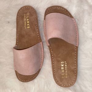 Clarks Originals Lunan Slide Light Pink Suede